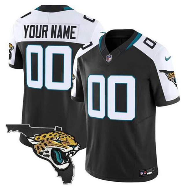 Men's Jacksonville Jaguars Active Player Custom Black Alternate 2025 F.U.S.E. Florida Patch Vapor Untouchable Limited Stitched Football Jersey